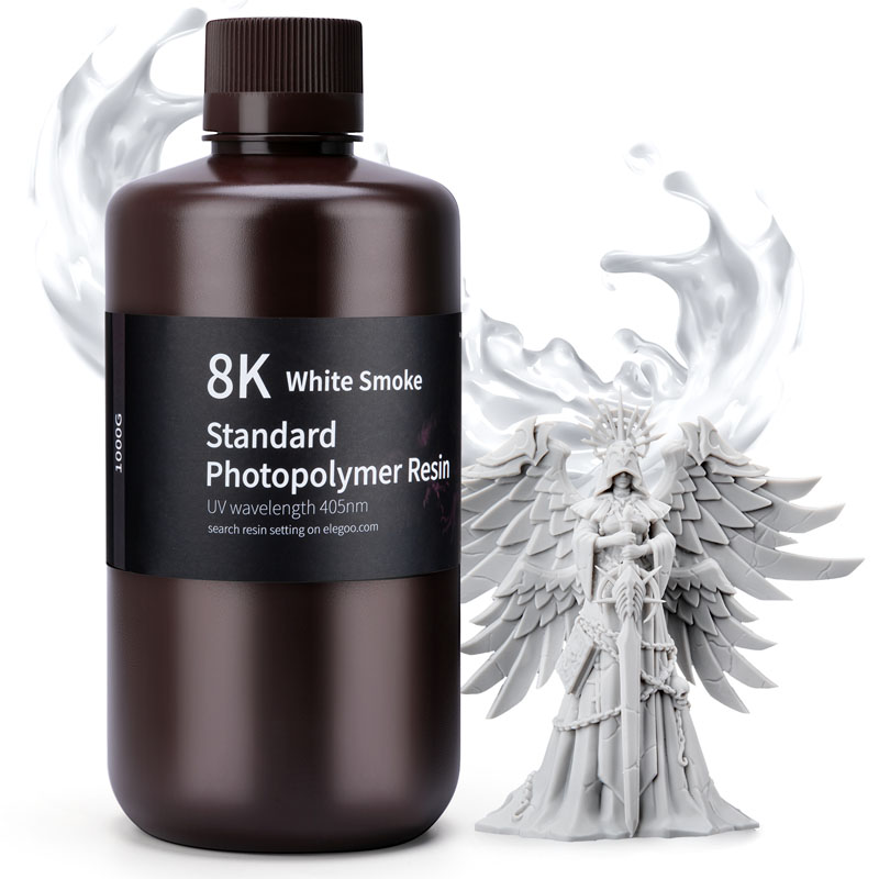 ELEGOO Standard Resin 8K White Smoke, 1 kg